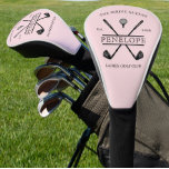 Personalised Ladies Golf Club Name Head Cover<br><div class="desc">Create your own Personalised Ladies Golf Club Name Golf Head Cover! Personalise this design with your own text. You can further customise this design by selecting the "Edit Details" button if desired.</div>