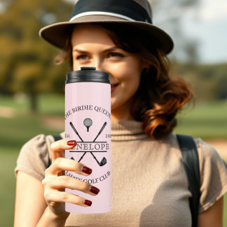 Personalised Ladies Golf Club Name Thermal Tumbler