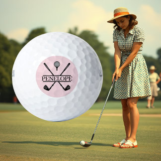 Personalised Ladies Golf Name Golf Balls