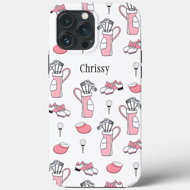 Personalised Ladies Golfer Case-Mate iPhone Case (Back)