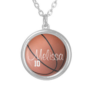 Basketball necklace clearance for her