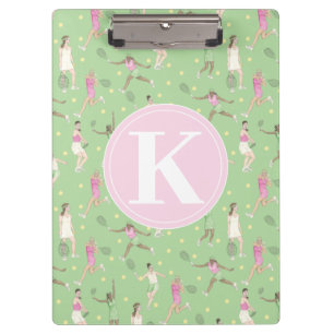 Personalised Lady Tennis Players  Clipboard