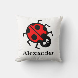 Personalised Ladybird Pattern Cushion