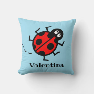 Personalised Ladybird Pattern Cushion