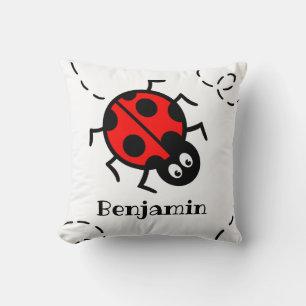Personalised Ladybird Pattern Cushion