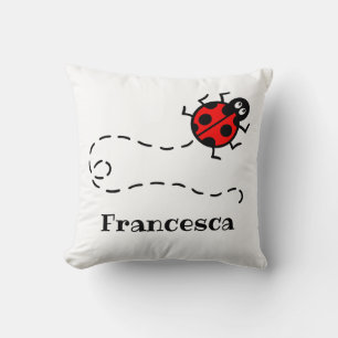 Personalised Ladybird Pattern Cushion