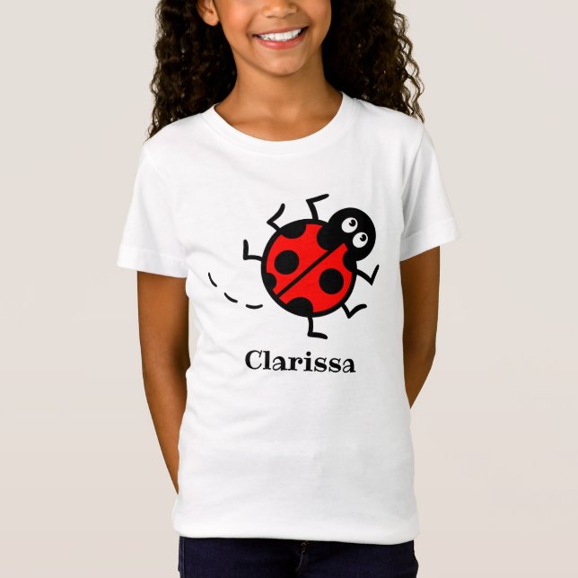 Personalised Ladybird Pattern T-Shirt (Front)