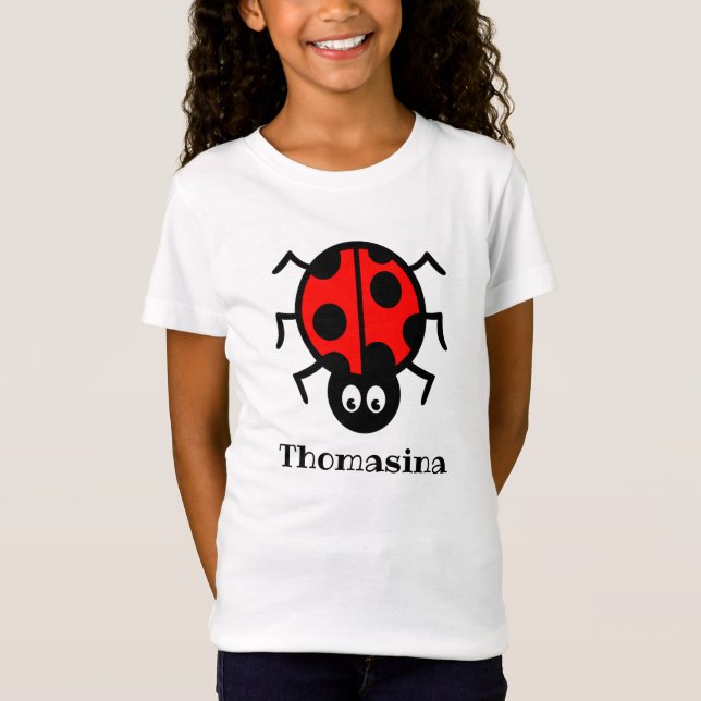 Personalised Ladybird Pattern T-Shirt (Front)