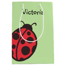Personalised Ladybug Gift Bag