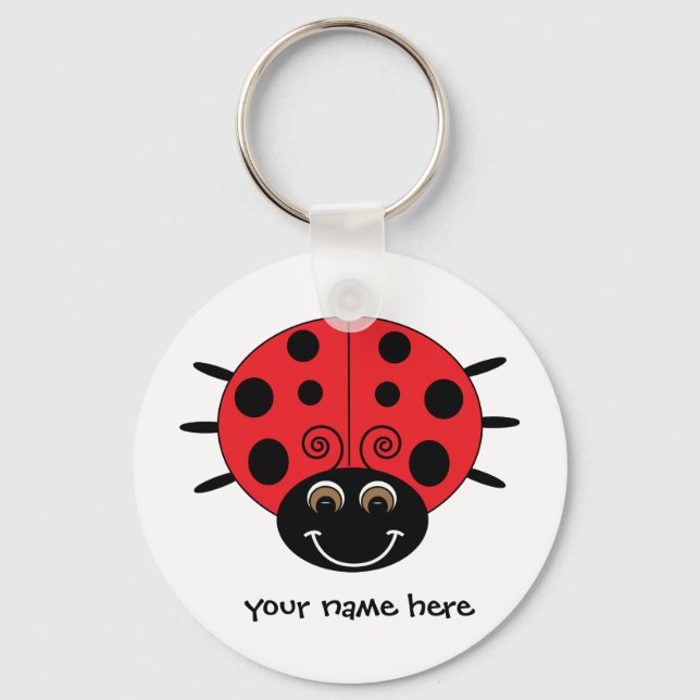 Personalised Ladybug Keychain (Front)