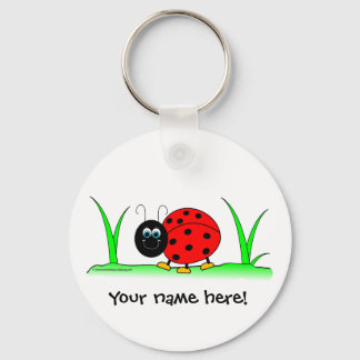 Personalised Ladybug Keychain