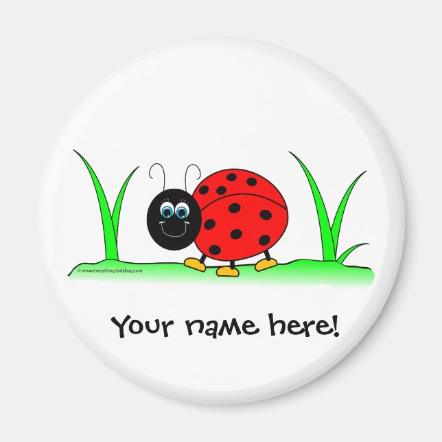 Personalised Ladybug Magnet (Front)