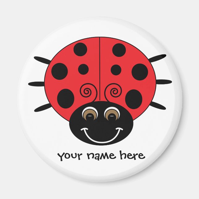 Personalised Ladybug Magnet (Front)