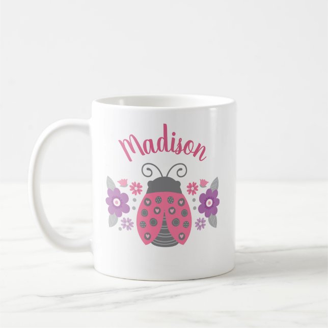 Personalised Ladybug Mug (Left)