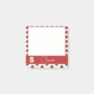 Personalised Ladybug Themed Post-it Notes