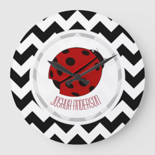 Personalised Ladybug Wall Clock