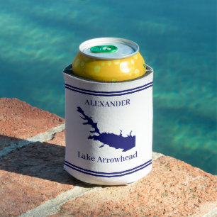 Personalised Lake Arrowhead   Can Cooler