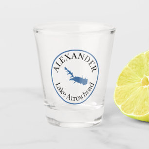 Personalised Lake Arrowhead Classic shot glass