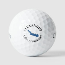 Personalised Lake Arrowhead Golf balls