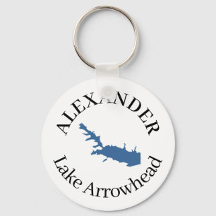 Personalised Lake Arrowhead  Key Ring