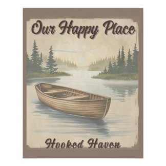 Personalised Lake Cabin Fishing Decor