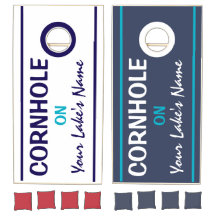 Personalised Lake House Cornhole Set