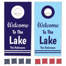 Personalised Lake House Cornhole Set