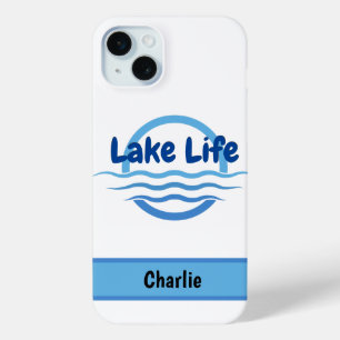 Personalised Lake Life  iPhone 15 Mini Case