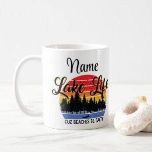 Personalised Lake Life Design Coffee Mug Cup
