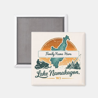 Personalised Lake Namakagon, WI Magnet