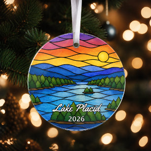 Personalised Lake Placid Acrylic Ornament, Custom Ornament