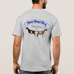 Personalised LaMancha & Nubian Dairy Goat T-Shirt