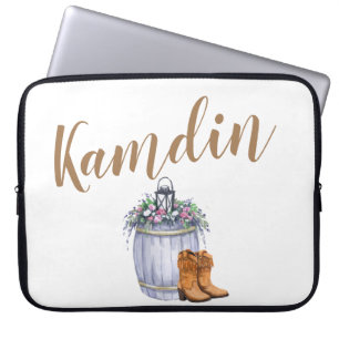Personalised Laptop Case Summer Country Wedding Ru