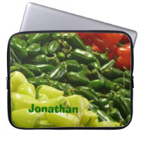 Personalised Laptop Computer Sleeve Chilli Peppers