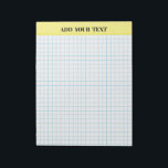 Personalised Large Graph Paper Notepad<br><div class="desc">Large Graph Paper , Sheets,  Grid Paper,  Notepad (</div>