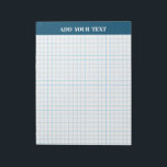Personalised Large Graph Paper Notepad<br><div class="desc">Large Graph Paper , Sheets,  Grid Paper,  Notepad (</div>