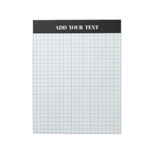 Personalised Large Graph Paper Notepad