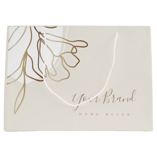 Personalised Large Paper Bag Elegant Design (Front)