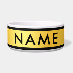 Personalised Large Pet Bowl with Custom Name