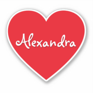 Personalised Large Red Heart Name 
