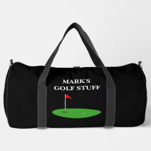 Personalised large size duffle bag for golfer