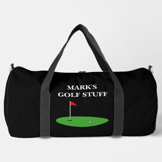 Personalised large size duffle bag for golfer (Front)