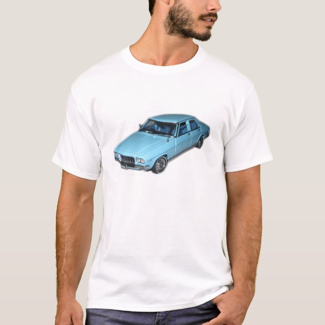 Personalised Large T-Shirt Holden HQ Premier Blue (Front)
