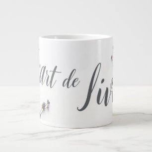 Personalised L'Art de Vivre Slow Living Aesthetic Large Coffee Mug