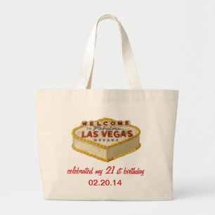 Personalised Las Vegas 21st Birthday Tote Bag