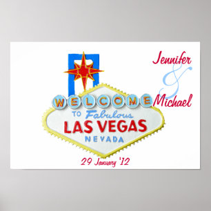 Personalised Las Vegas Commemorative Poster