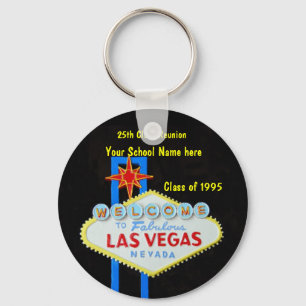 Personalised Las Vegas Sign Party Favour Key Ring