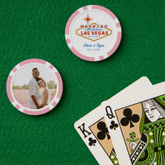 Personalised Las Vegas Wedding Favour Poker Chips