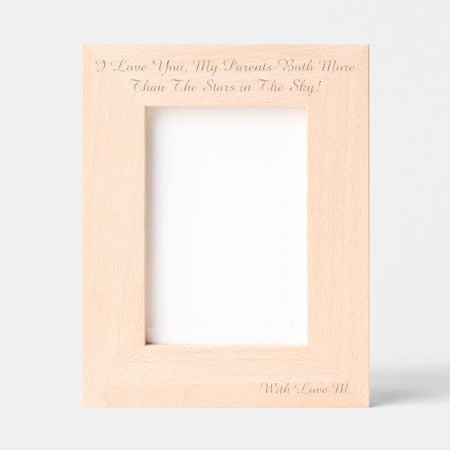 Personalised Laser Etched Picture Frame (Front)
