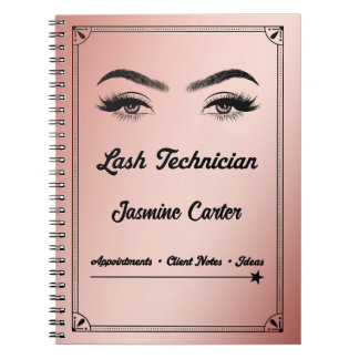 Personalised Lash Technician Notebook